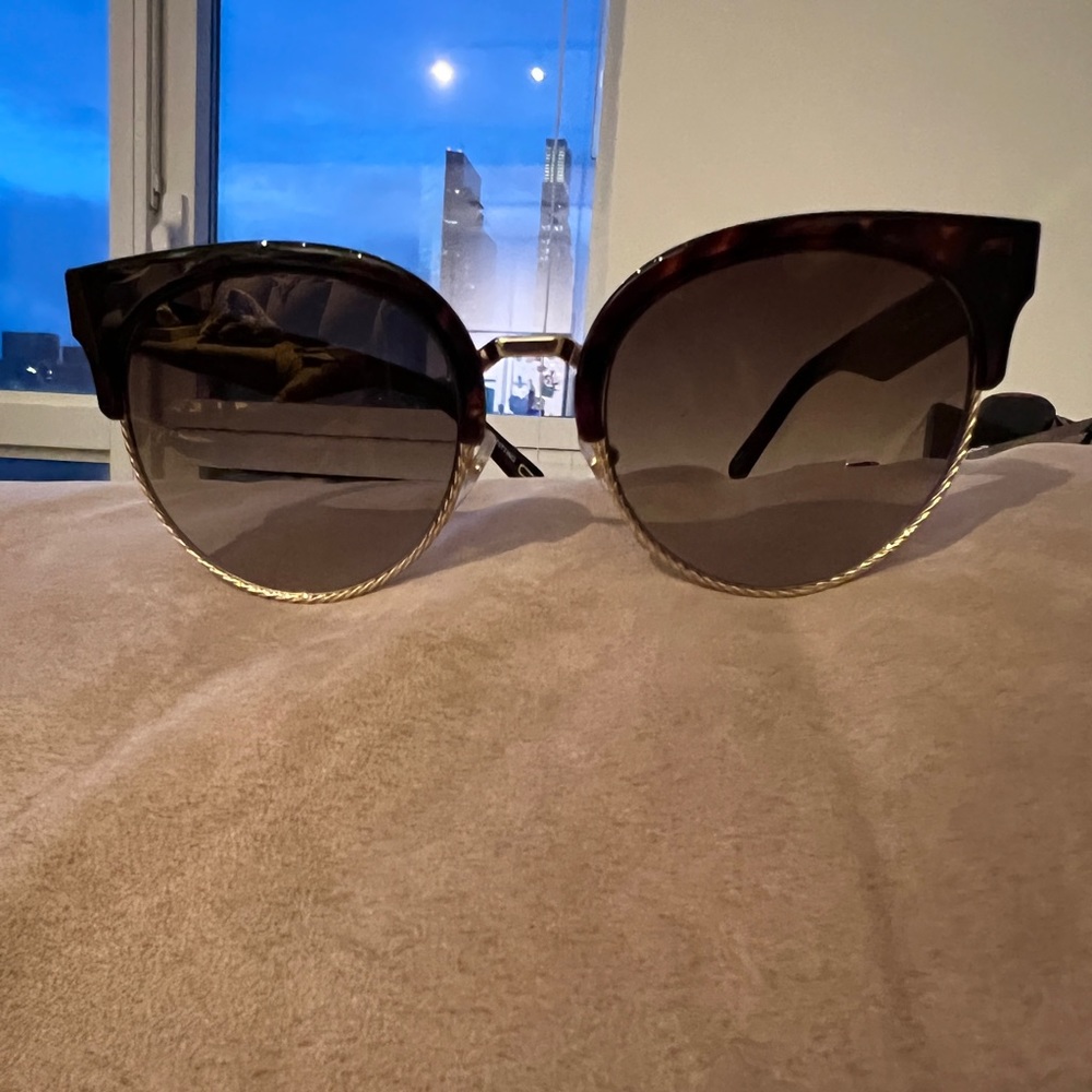 Marc Jacobs gold rope cat eye sunglasses